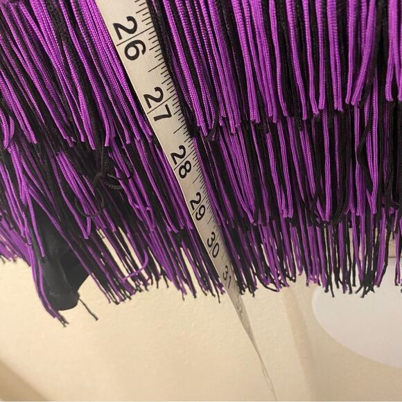 Weissman dance costume purple fringe flapper You Need To Calm Down 12723 LA adul - Picture 6 of 10